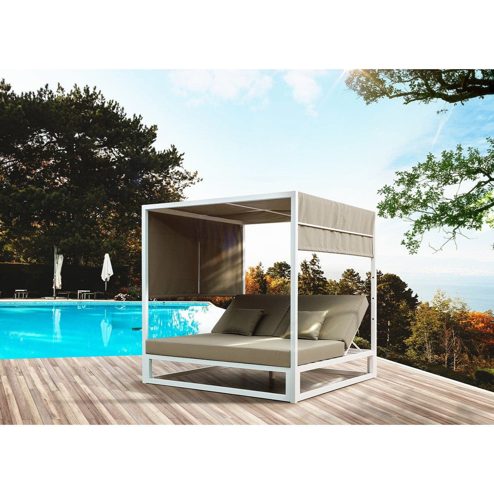 Ava Gazebo-Whiteline Modern Living-WHITELINE-GAZ1681-WHT-Outdoor Chaises-2-France and Son