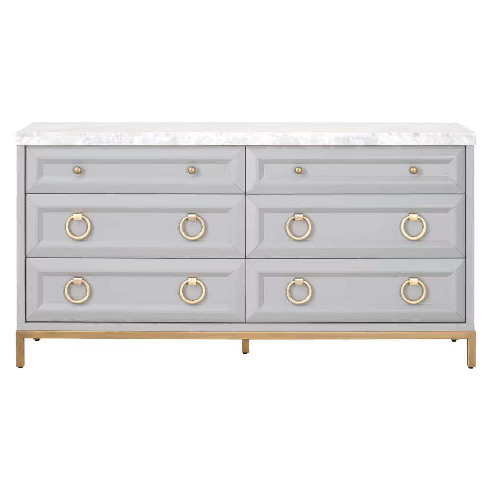 Azure Carrera 6-Drawer Double Dresser