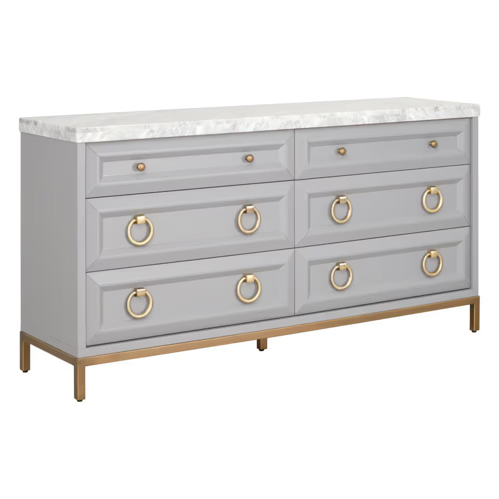 Azure Carrera 6-Drawer Double Dresser