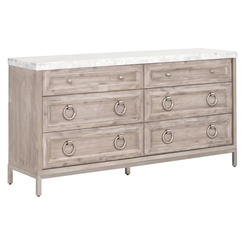 Azure Carrera 6-Drawer Double Dresser