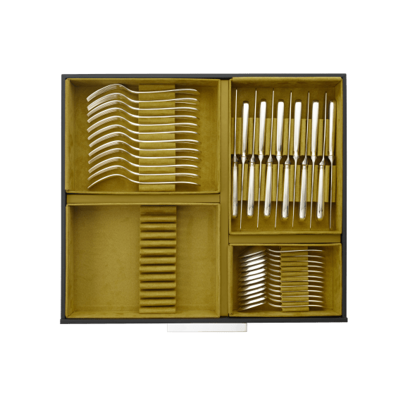75-Piece Silver Plated Flatware Set with Chest