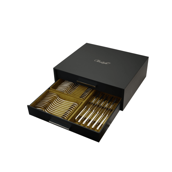 Flatware Set for 12 People (48 Pieces) Spatours Silver Plated