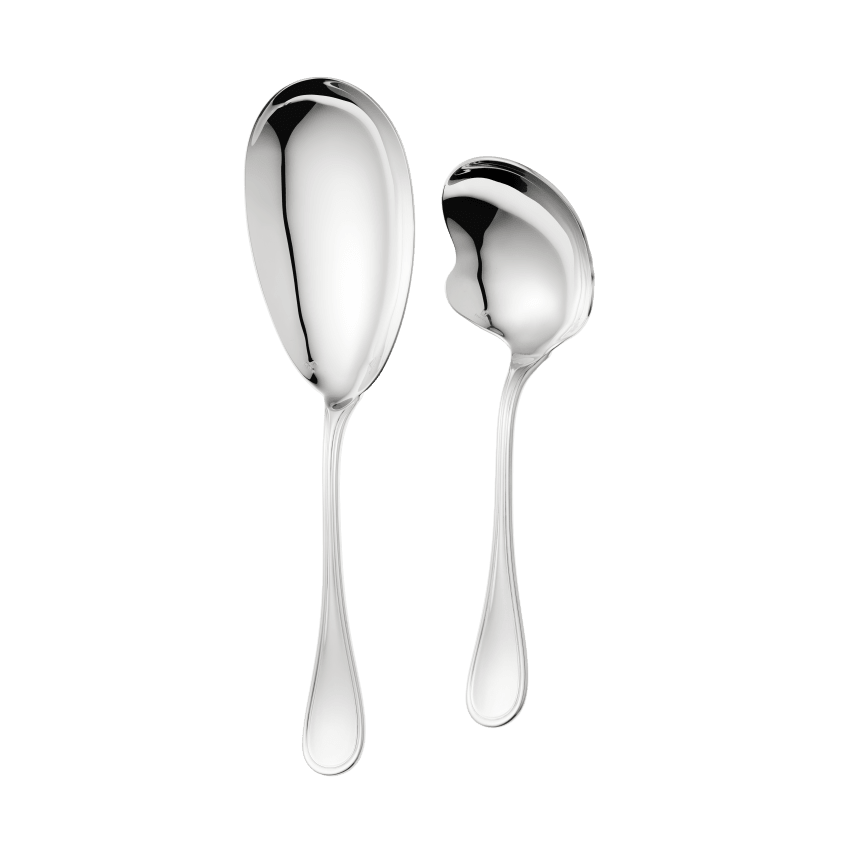 Set of 2 Silver Plated Serving Pieces for Side Dishes | Albi Serving Utensil