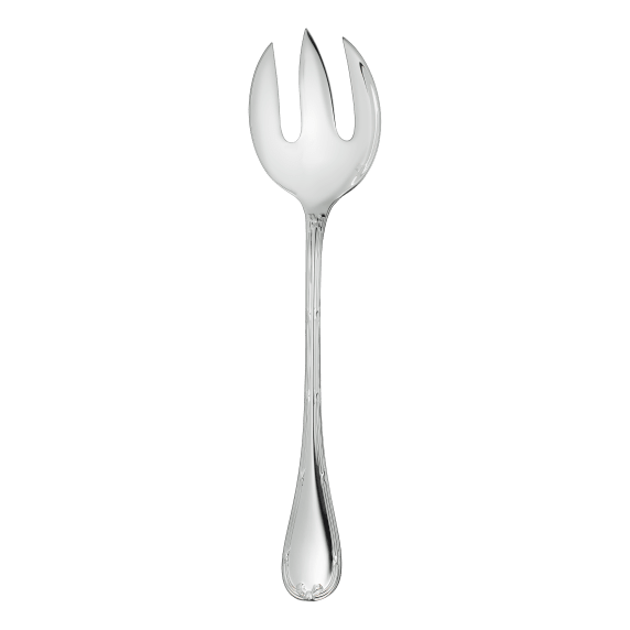 Salad Serving Fork Rubans Silver Plated Serving Utensil