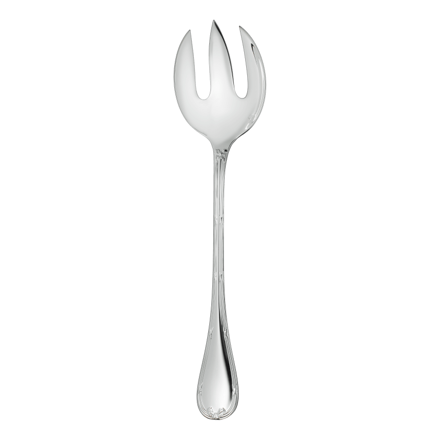 Salad Serving Fork Rubans Silver Plated Serving Utensil
