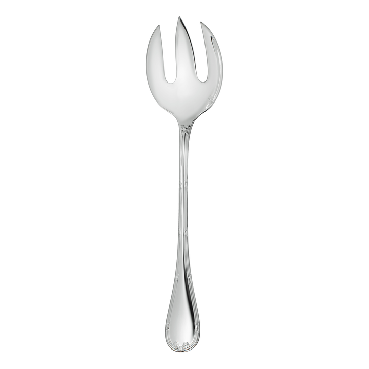 Salad Serving Fork Rubans Silver Plated Serving Utensil