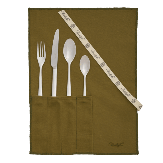 La Trousse - 4 Piece Medium-Sized Silver Plated Individual Set, MOOD Flatware Set