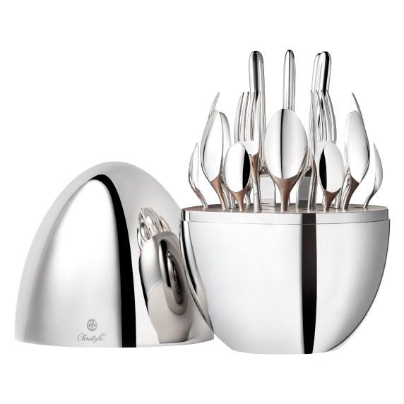 MOOD Silver-Plated 24-Piece Flatware Set