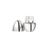 MOOD Coffee Silver-Plated 6-Piece Espresso Spoon Set, MOOD Coffee Flatware Set