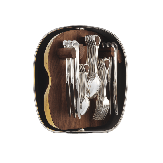 24-Piece Silver-Plated Flatware Set with Shell | Carrousel