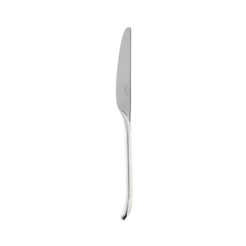 Partially Gilded Silver-Plated Dinner Knife | Carrousel Serving Utensil