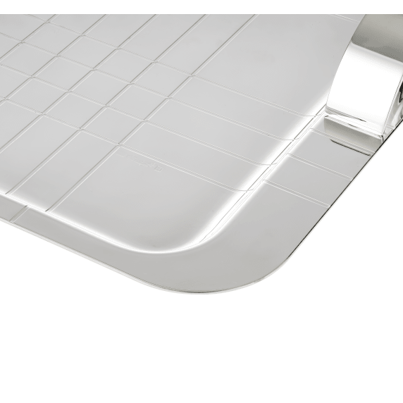 Silver-Plated Graphik Rectangular Tray - 45 X 32 Cm