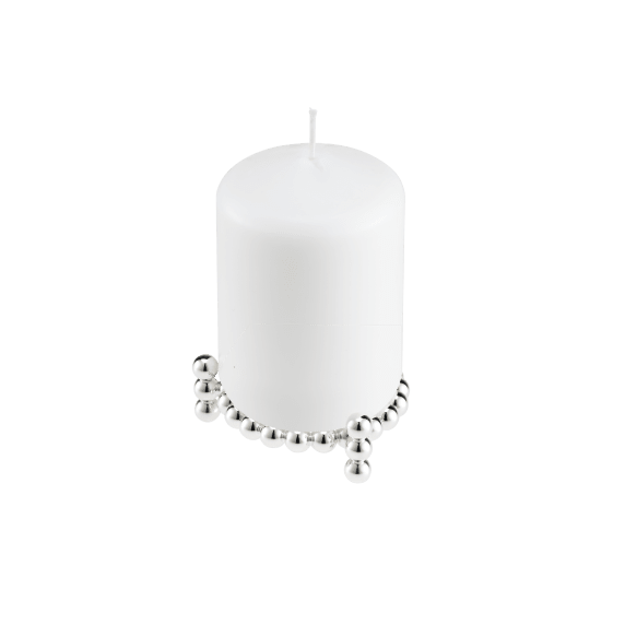 Candle Jewel Perles Silver Plated Candles