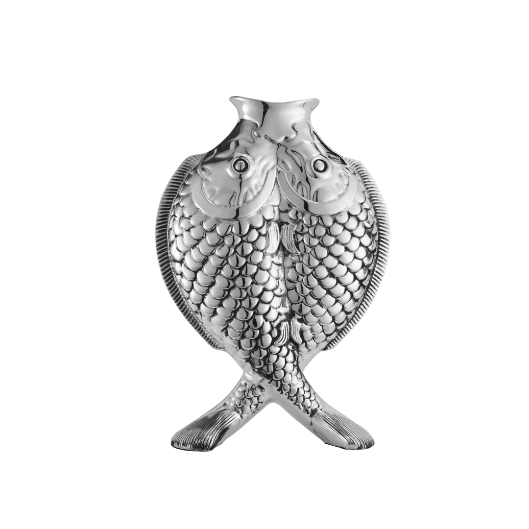 Silver Plated Fish Shape Vase Les Collections Historiques Vases