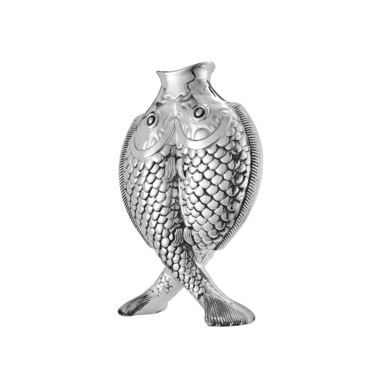 Silver Plated Fish Shape Vase Les Collections Historiques Vases