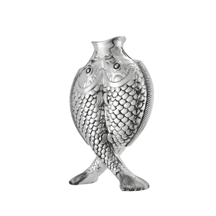 Silver Plated Fish Shape Vase Les Collections Historiques Vases