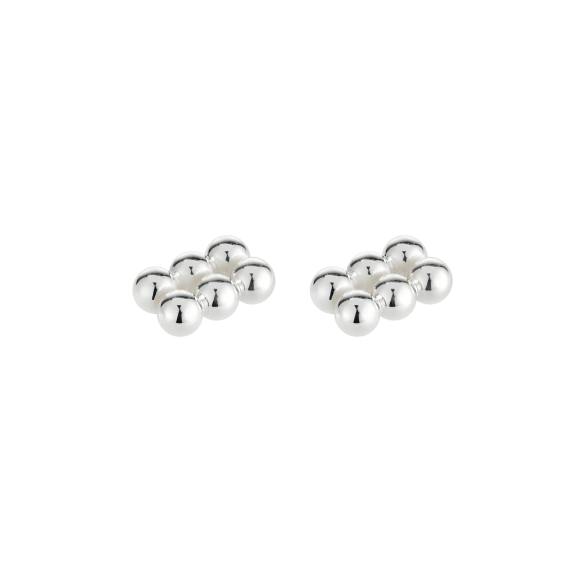 Set of 2 Place Card Holders Perles Silver Plated Flatware Set