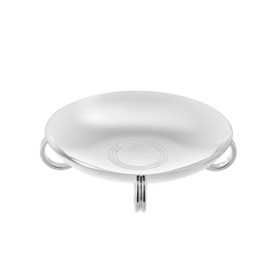 Silver-Plated Four-Ring Centerpiece Fjerdingstad Bowl