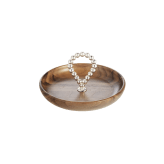 Silver-Plated and Walnut Bowl - 14 Cm | Perles