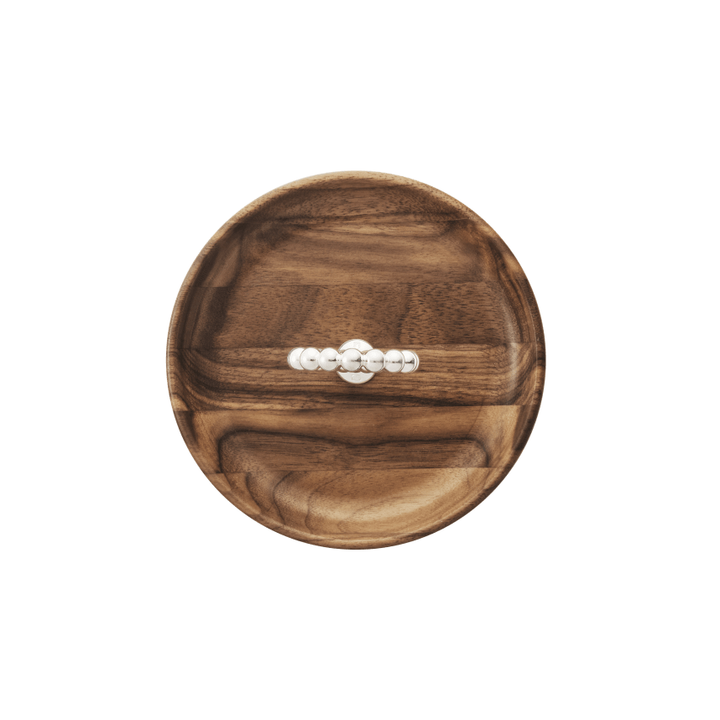 Silver-Plated and Walnut Bowl - 14 Cm | Perles