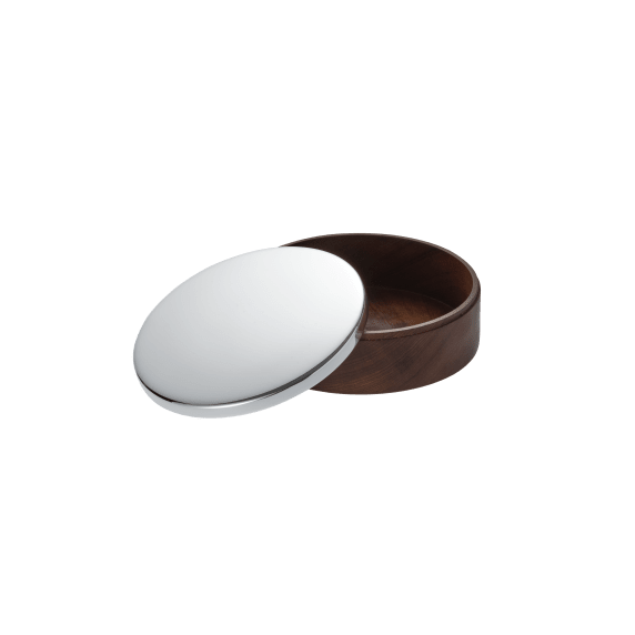 Large Round Box Uni Silver Plated Boxes