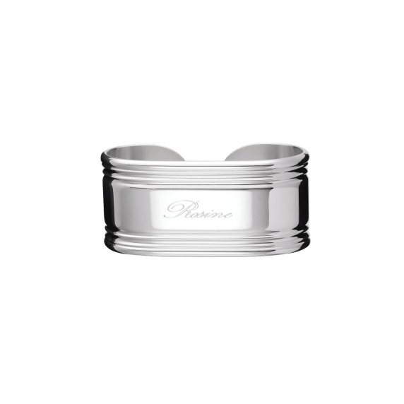 Silver-Plated Opened Napkin Ring, Rosine Napkins