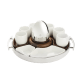 Set of 2 Porcelain Espresso Coffee Cups