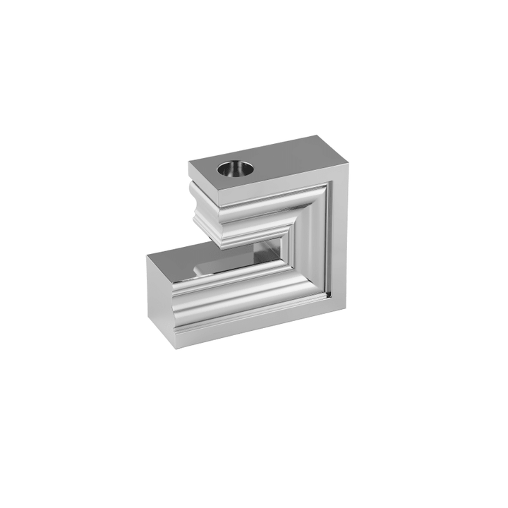 Large Chrome Aluminium Candle Holder N°2 | Perspectives