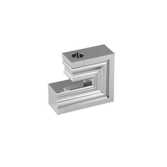 Large Chrome Aluminium Candle Holder N°2 | Perspectives
