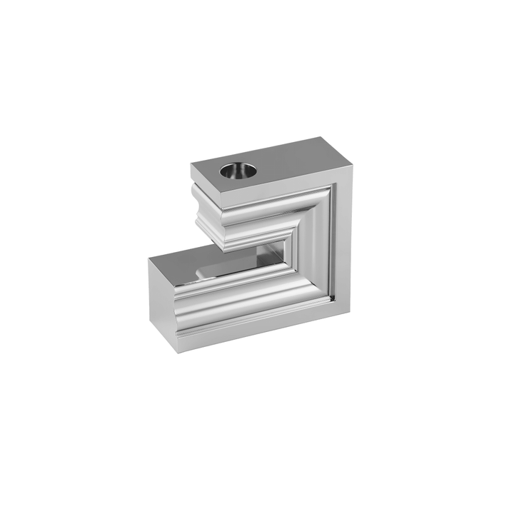 Large Chrome Aluminium Candle Holder N°2 | Perspectives