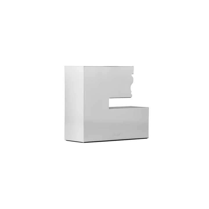 Large Chrome Aluminium Candle Holder N°2 | Perspectives