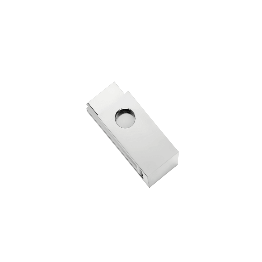Large Chrome Aluminium Candle Holder N°2 | Perspectives