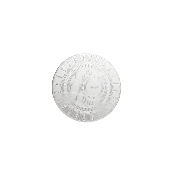 Set of 2 Coasters Rêve Cosmique Palladium Plated Glass