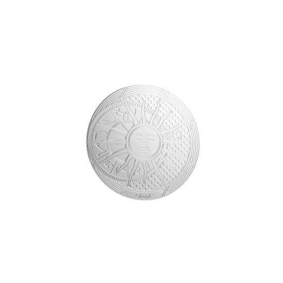 Set of 2 Coasters Rêve Cosmique Palladium Plated Glass