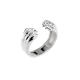 Sterling-Silver Cuff Bracelet Rhodium-Plated Decorative Object