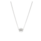 Sterling-Silver Pendant Necklace Rhodium Plated Decorative Object