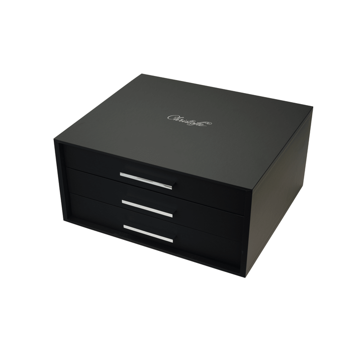 Storage Chest 108 or 120 Pieces - 10 Modules (sold Empty) Silvercare - Christofle Boxes