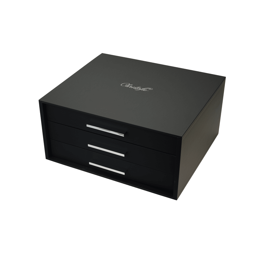 Storage Chest 108 or 120 Pieces - 10 Modules (sold Empty) Silvercare - Christofle Boxes