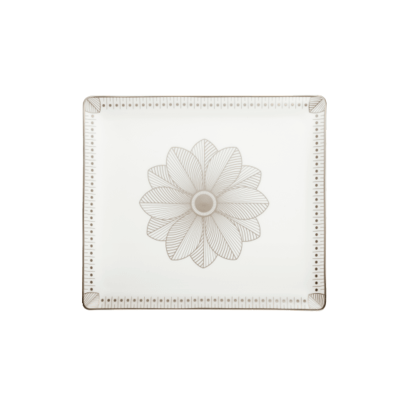 Rectangular Tray Gold Finish - 22 X 20 Cm | Malmaison Impériale