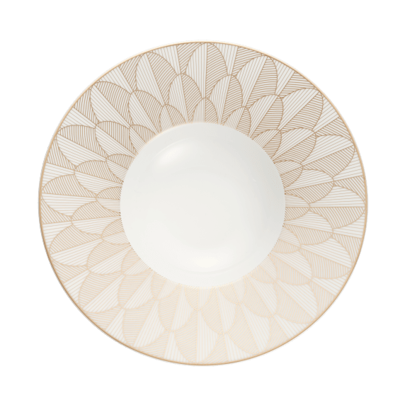 Large Rim Plate Gold Finish Malmaison Impériale Decorative Object