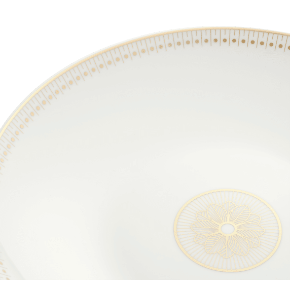 Open Vegetable Dish Gold Finish Malmaison Impériale Serving Utensil