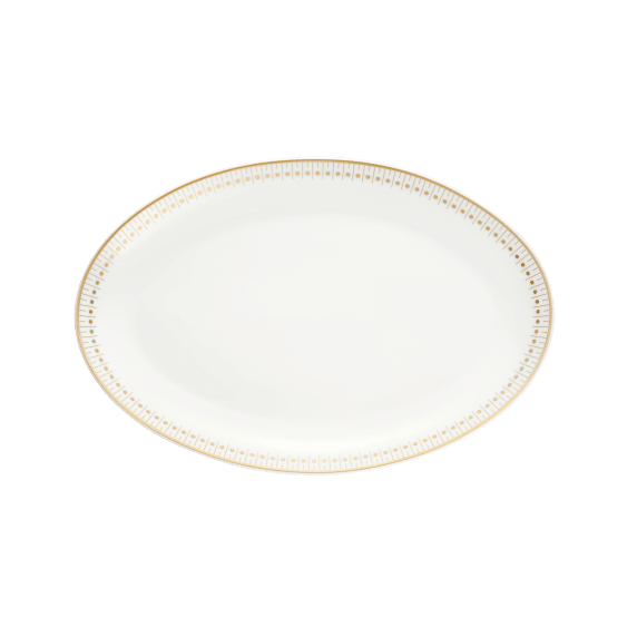 Oval Platter 28 Cm Gold Finish Malmaison Impériale