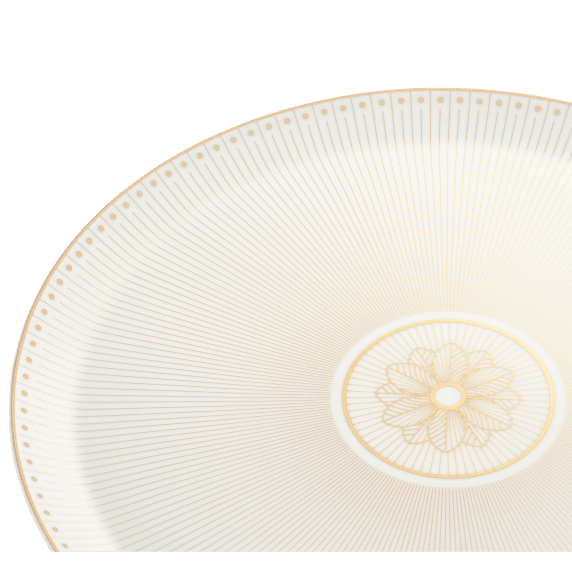 Pie Dish Gold Finish Malmaison Impériale Serving Utensil