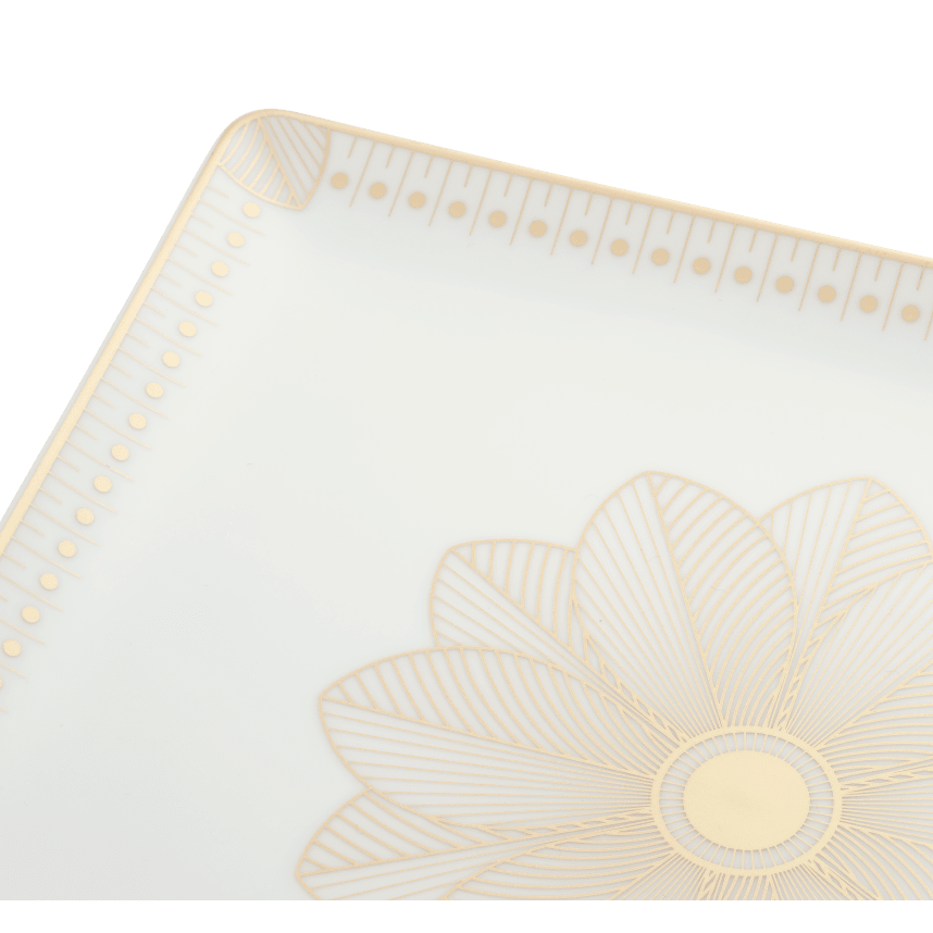 Rectangular Tray Gold Finish - 22 X 20 Cm | Malmaison Impériale
