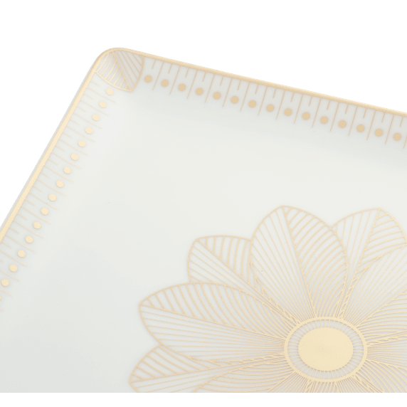 Rectangular Tray Gold Finish - 22 X 20 Cm | Malmaison Impériale