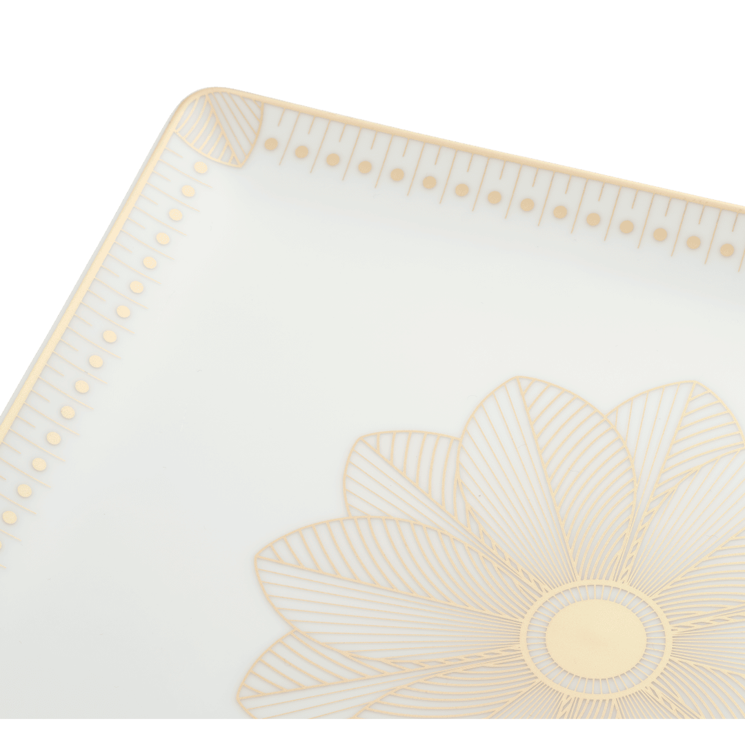 Rectangular Tray Gold Finish - 22 X 20 Cm | Malmaison Impériale