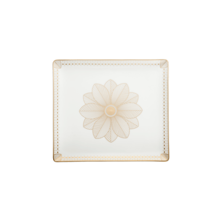 Rectangular Tray Gold Finish - 22 X 20 Cm | Malmaison Impériale