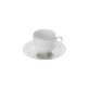 2 Coffee Cup and Saucers Gold Finish Malmaison Impériale