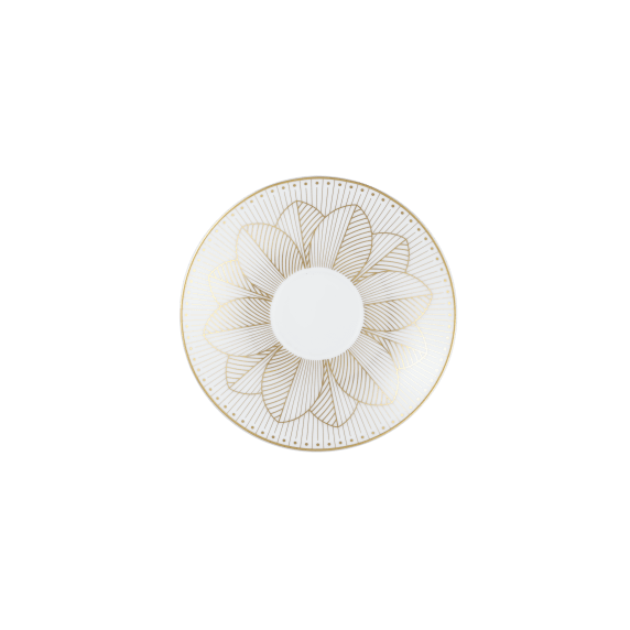 2 Coffee Cup and Saucers Gold Finish Malmaison Impériale