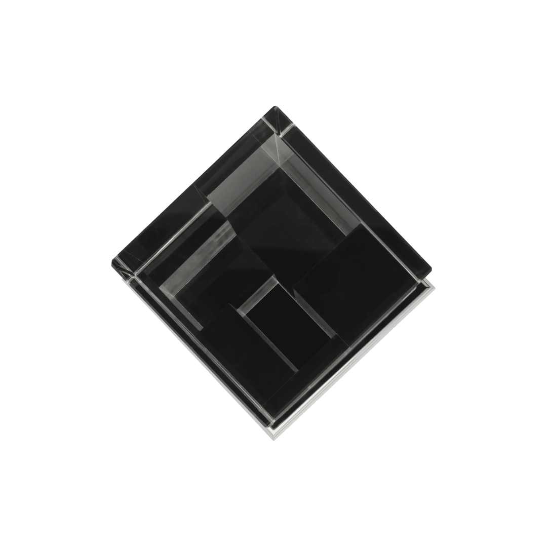 Glass & Chrome Aluminium Vase | Perspectives